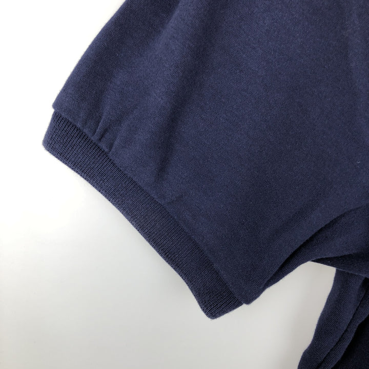 Ralph Lauren POLO by Ralph Lauren short sleeve polo shirt, men's size L cotton navy blue type Vintage Second Hand