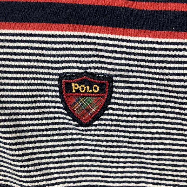 Ralph Lauren POLO GOLF Short Sleeve Striped Polo Shirt Men's XL cotton navy blue type Vintage Second Hand