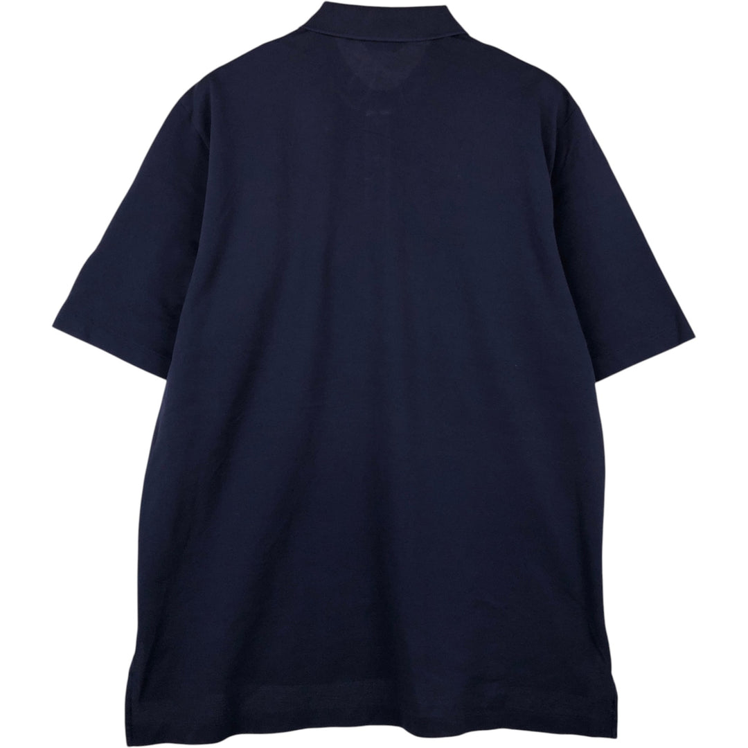Ralph Lauren POLO GOLF Polo Golf short sleeve polo shirt for men size L Pima Cotton navy blue type Vintage Second Hand