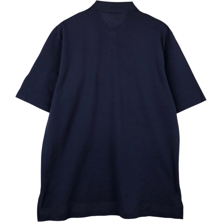 Ralph Lauren POLO GOLF Polo Golf short sleeve polo shirt for men size L Pima Cotton navy blue type Vintage Second Hand