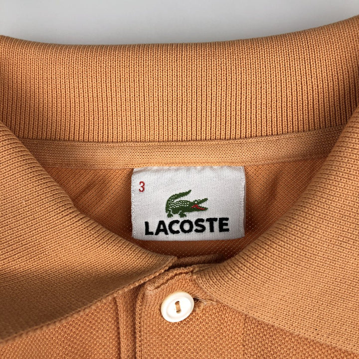 Lacoste LACOSTE short sleeve polo shirt size 3, men's size S cotton orange type Vintage Second Hand