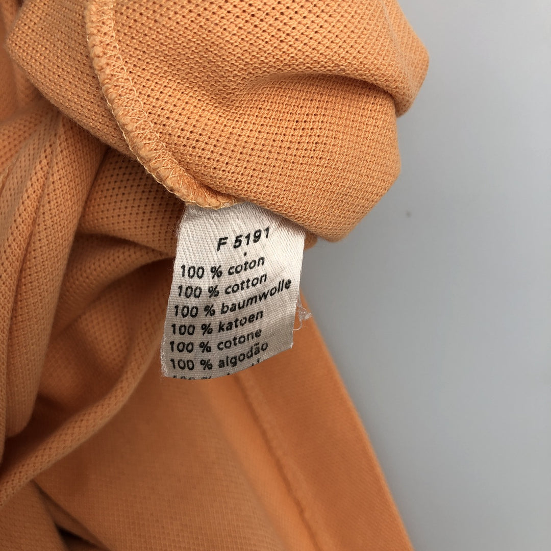 Lacoste LACOSTE short sleeve polo shirt size 3, men's size S cotton orange type Vintage Second Hand