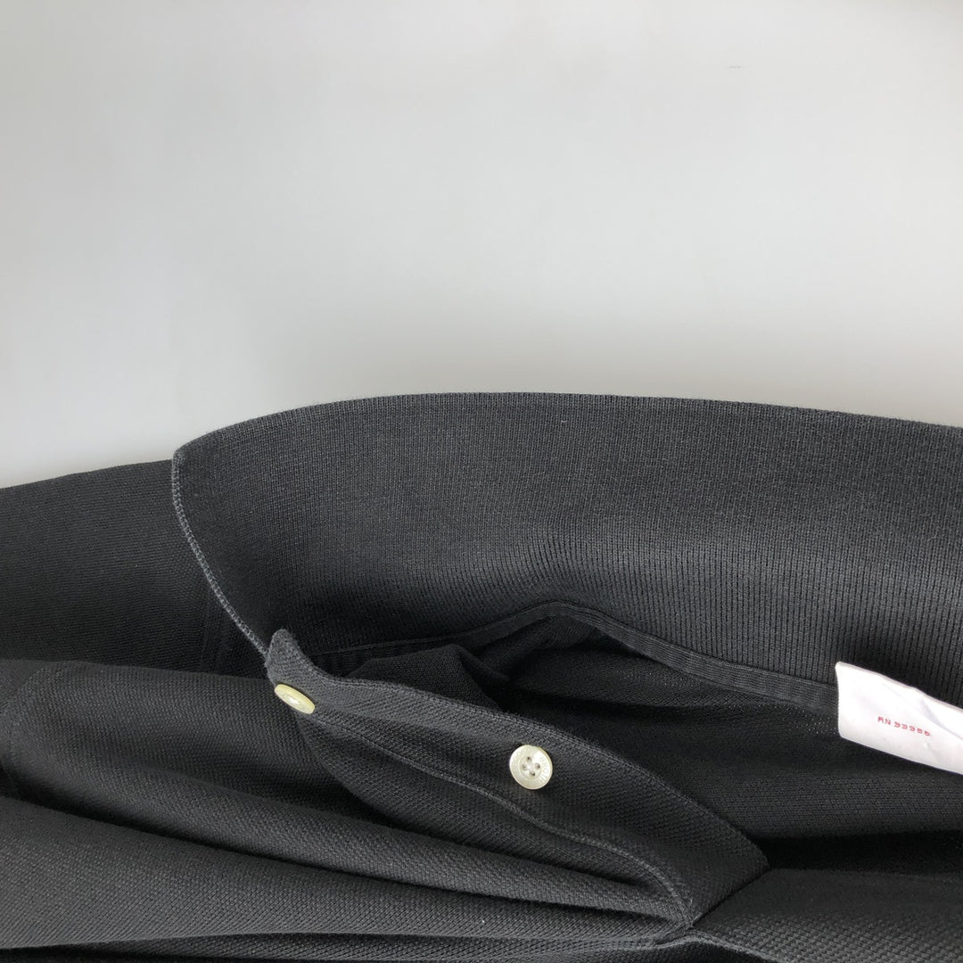 Brooks Brothers Est.1818 Short-Sleeve Polo Shirt, Men's Size L (approx.) cotton black type Vintage Second Hand