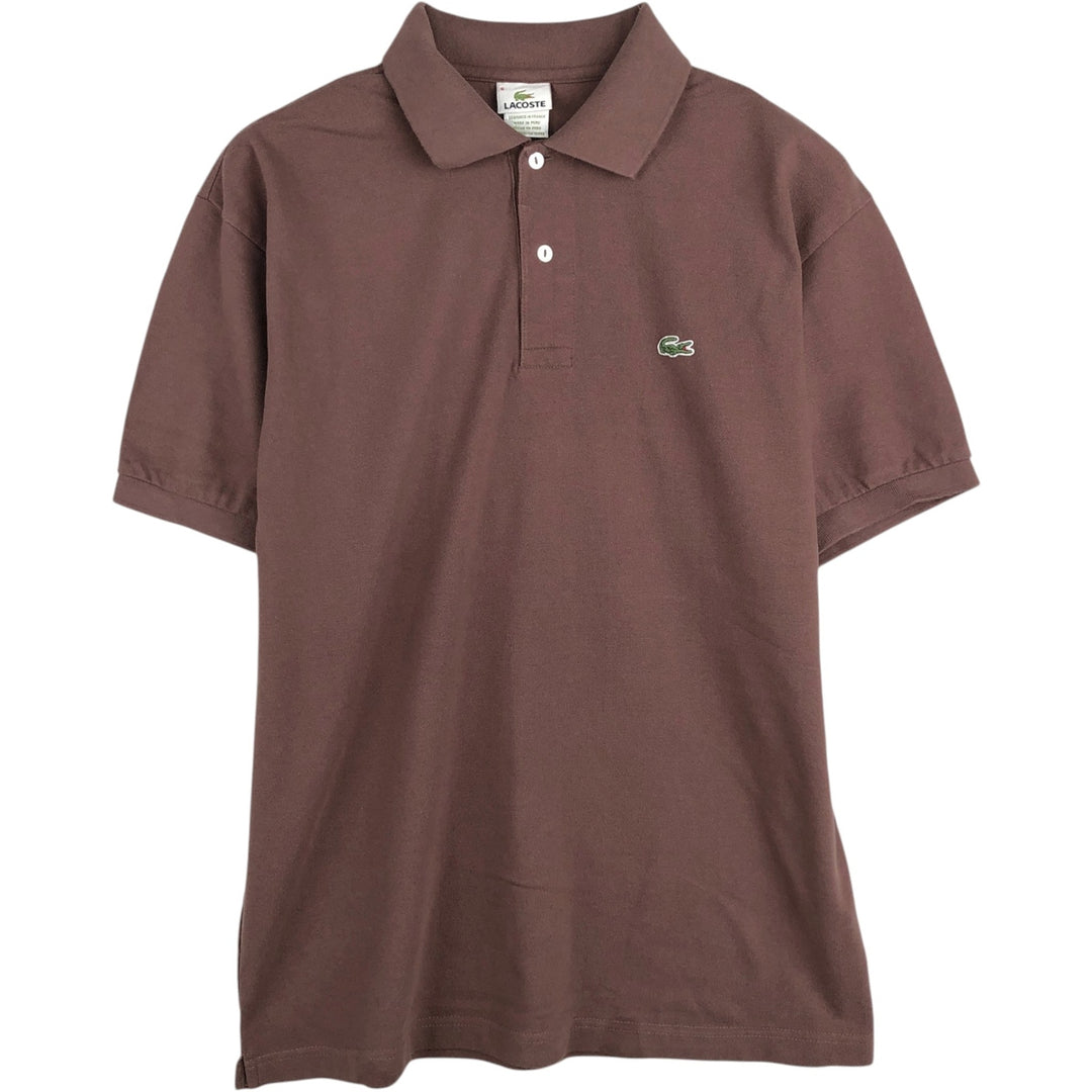 Lacoste LACOSTE French design short sleeve polo shirt size 6 men's XL equivalent cotton brown type Vintage Second Hand