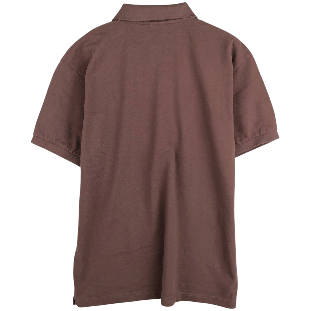 Lacoste LACOSTE French design short sleeve polo shirt size 6 men's XL equivalent cotton brown type Vintage Second Hand