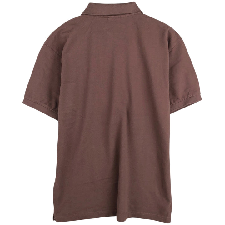 Lacoste LACOSTE French design short sleeve polo shirt size 6 men's XL equivalent cotton brown type Vintage Second Hand