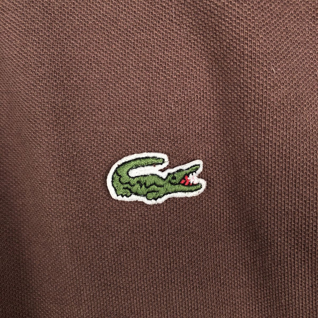 Lacoste LACOSTE French design short sleeve polo shirt size 6 men's XL equivalent cotton brown type Vintage Second Hand