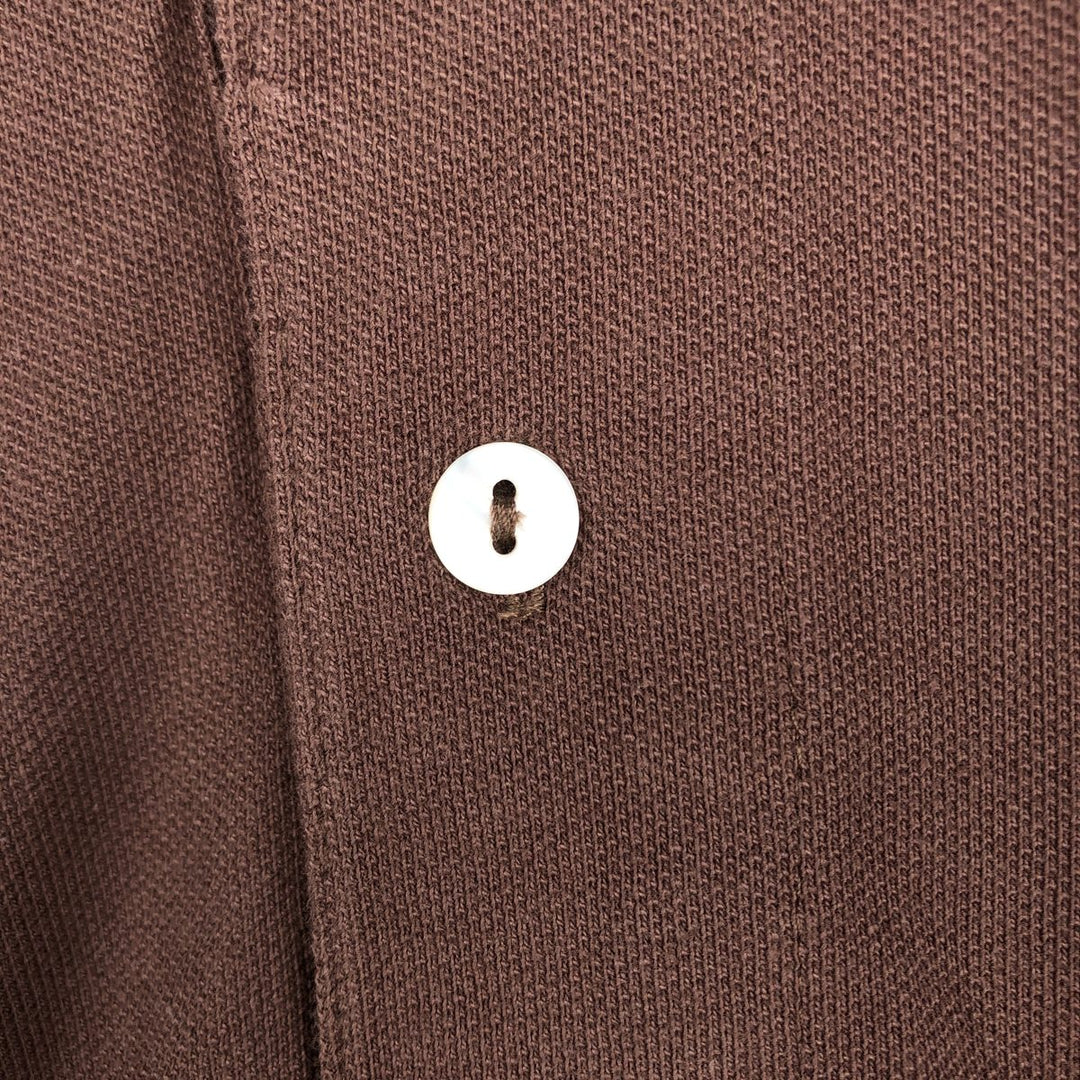 Lacoste LACOSTE French design short sleeve polo shirt size 6 men's XL equivalent cotton brown type Vintage Second Hand