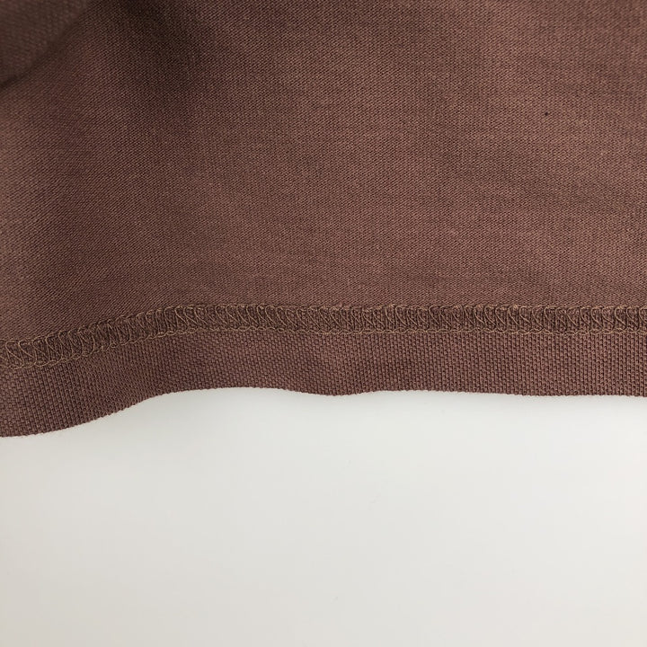 Lacoste LACOSTE French design short sleeve polo shirt size 6 men's XL equivalent cotton brown type Vintage Second Hand