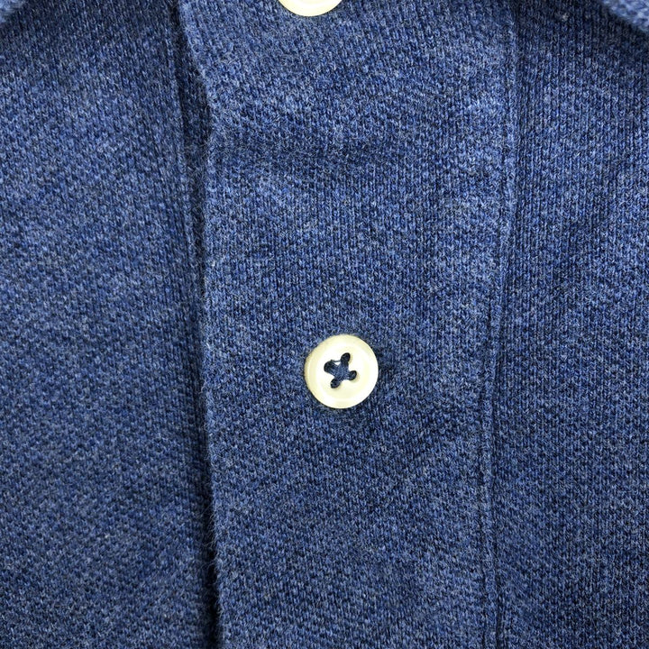 Ralph Lauren POLO by Ralph Lauren CUSTOM FIT short sleeve polo shirt, men's XL size cotton blue type Vintage Second Hand