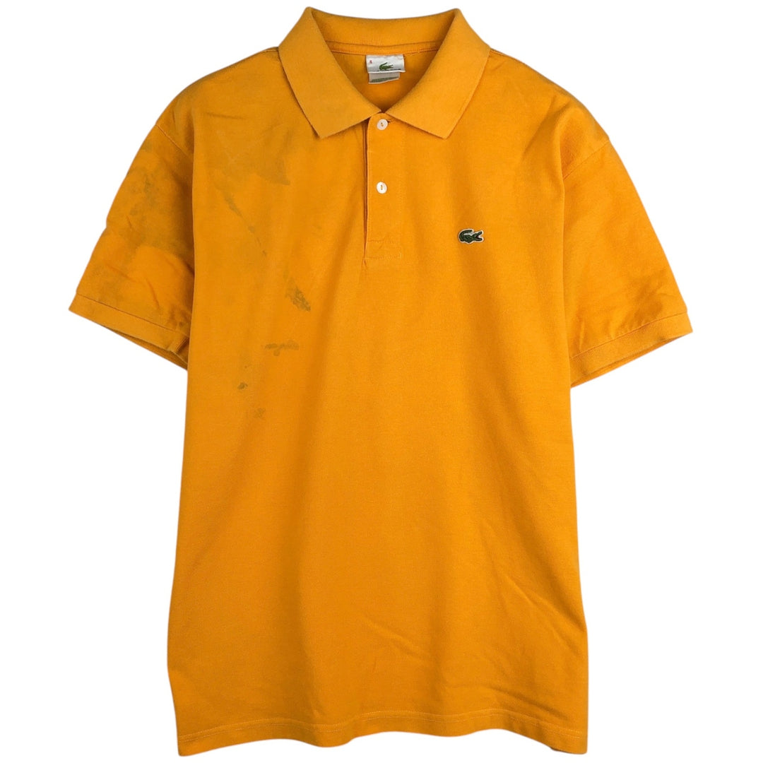 Lacoste LACOSTE French design short sleeve polo shirt size 6 men's XL equivalent cotton orange type Vintage Second Hand