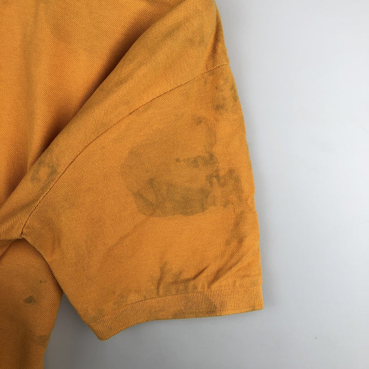 Lacoste LACOSTE French design short sleeve polo shirt size 6 men's XL equivalent cotton orange type Vintage Second Hand