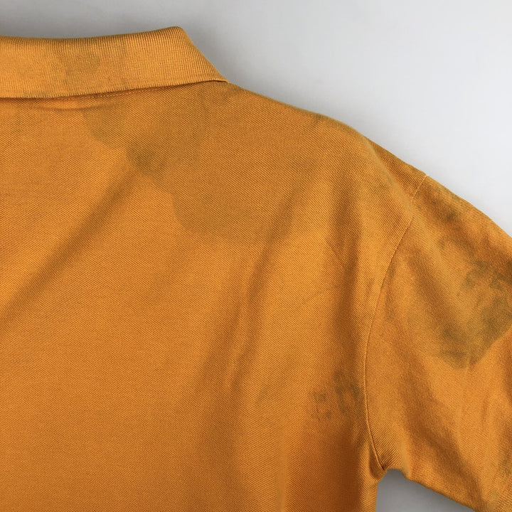 Lacoste LACOSTE French design short sleeve polo shirt size 6 men's XL equivalent cotton orange type Vintage Second Hand