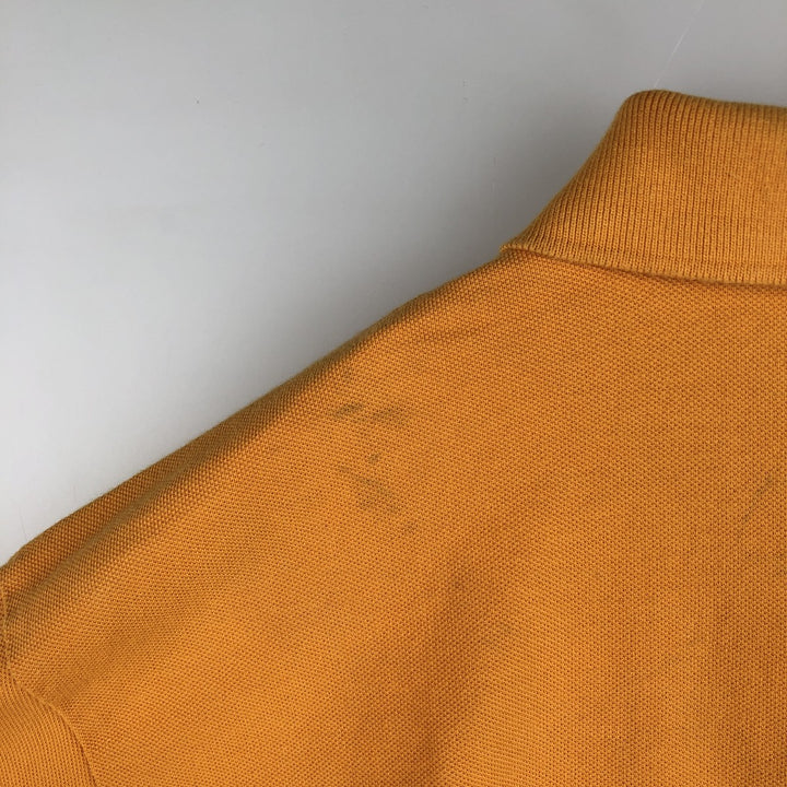 Lacoste LACOSTE French design short sleeve polo shirt size 6 men's XL equivalent cotton orange type Vintage Second Hand