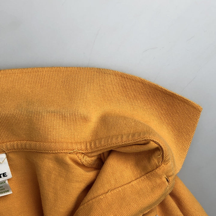 Lacoste LACOSTE French design short sleeve polo shirt size 6 men's XL equivalent cotton orange type Vintage Second Hand