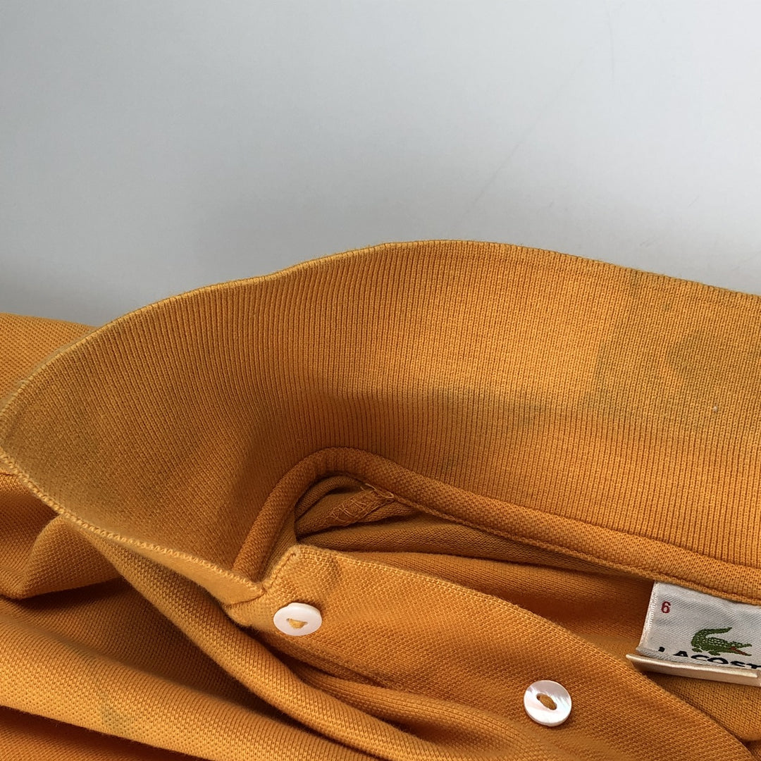 Lacoste LACOSTE French design short sleeve polo shirt size 6 men's XL equivalent cotton orange type Vintage Second Hand