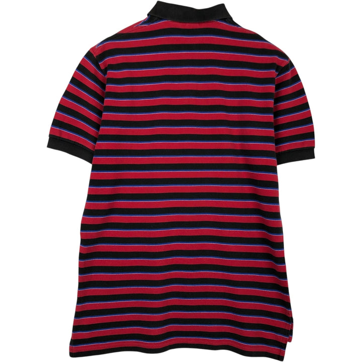 Ralph Lauren POLO by Ralph Lauren short sleeve striped polo shirt, men's size L cotton red type Vintage Second Hand