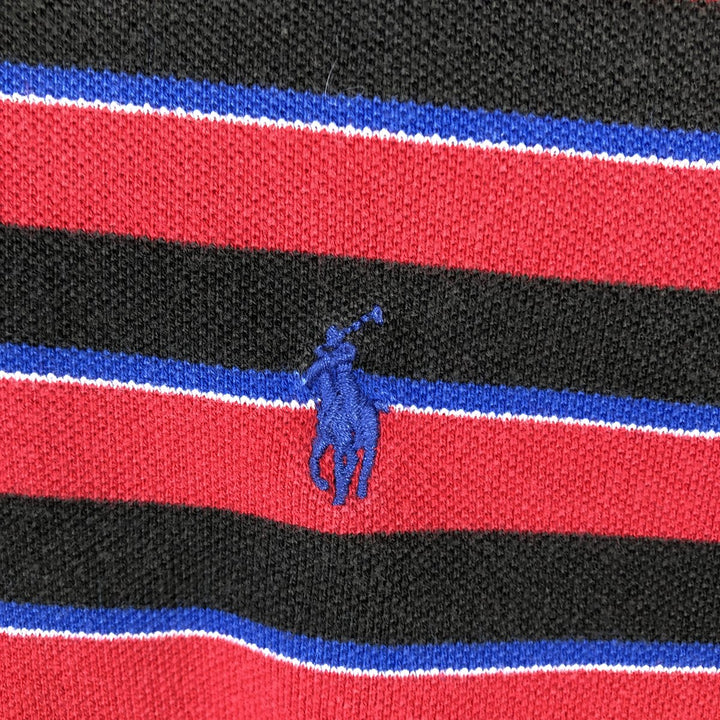 Ralph Lauren POLO by Ralph Lauren short sleeve striped polo shirt, men's size L cotton red type Vintage Second Hand