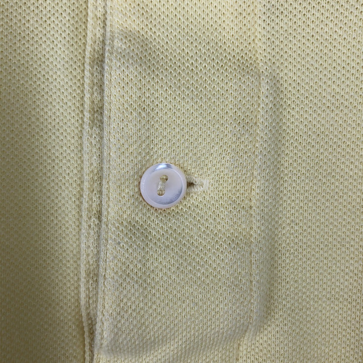 Lacoste LACOSTE French design short sleeve polo shirt size 4, men's M size cotton yellow type Vintage Second Hand