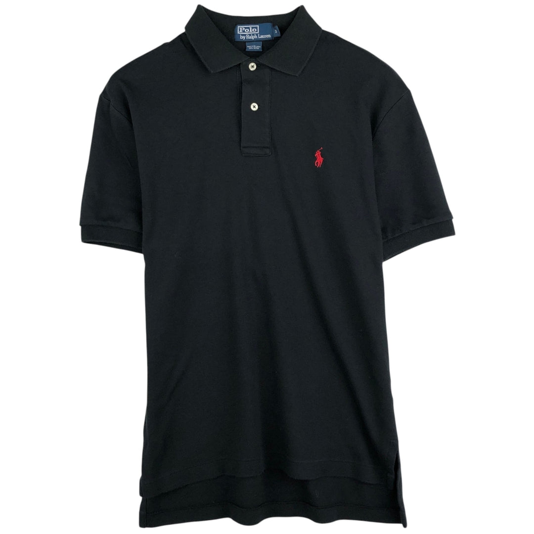 Ralph Lauren POLO by Ralph Lauren short sleeve polo shirt, size S for men cotton black type Vintage Second Hand