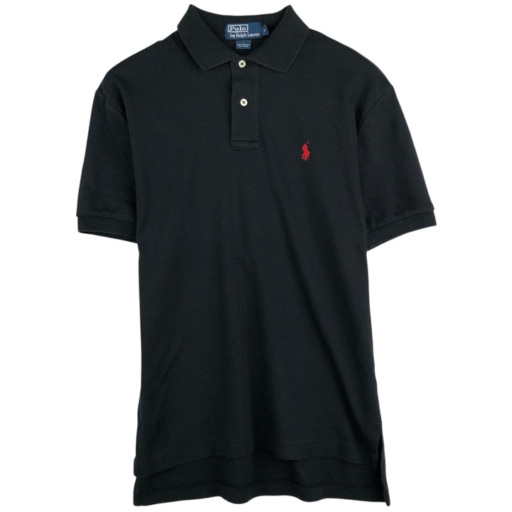 Ralph Lauren POLO by Ralph Lauren short sleeve polo shirt, size S for men cotton black type Vintage Second Hand