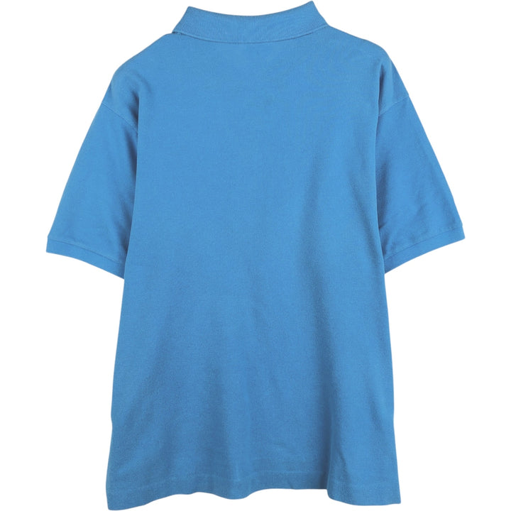 Lacoste LACOSTE French design short sleeve polo shirt No. 7 Men's XXL equivalent cotton Blue type light blue Vintage Second Hand