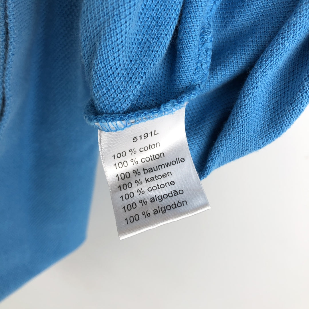 Lacoste LACOSTE French design short sleeve polo shirt No. 7 Men's XXL equivalent cotton Blue type light blue Vintage Second Hand