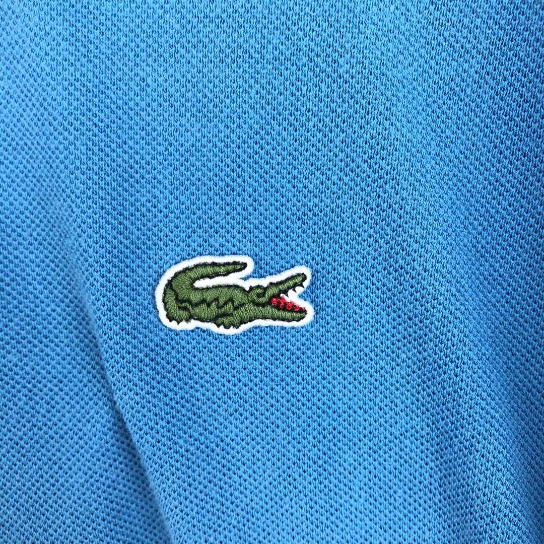 Lacoste LACOSTE French design short sleeve polo shirt No. 7 Men's XXL equivalent cotton Blue type light blue Vintage Second Hand