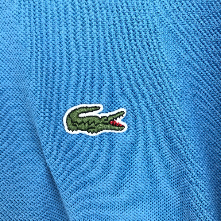 Lacoste LACOSTE French design short sleeve polo shirt No. 7 Men's XXL equivalent cotton Blue type light blue Vintage Second Hand