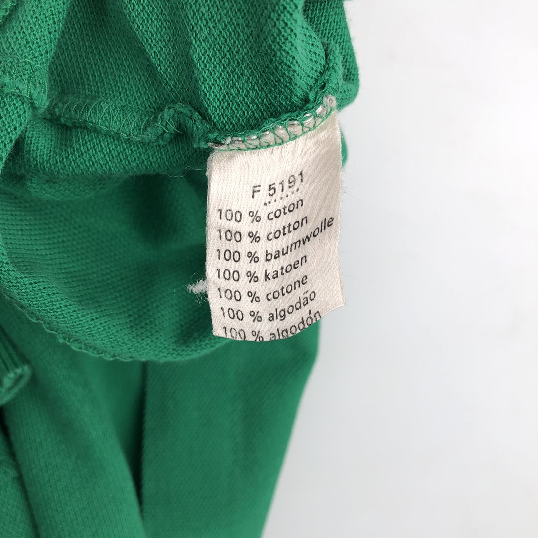 Lacoste LACOSTE Short Sleeve Polo Shirt Size 5 Men's L cotton green type Vintage Second Hand
