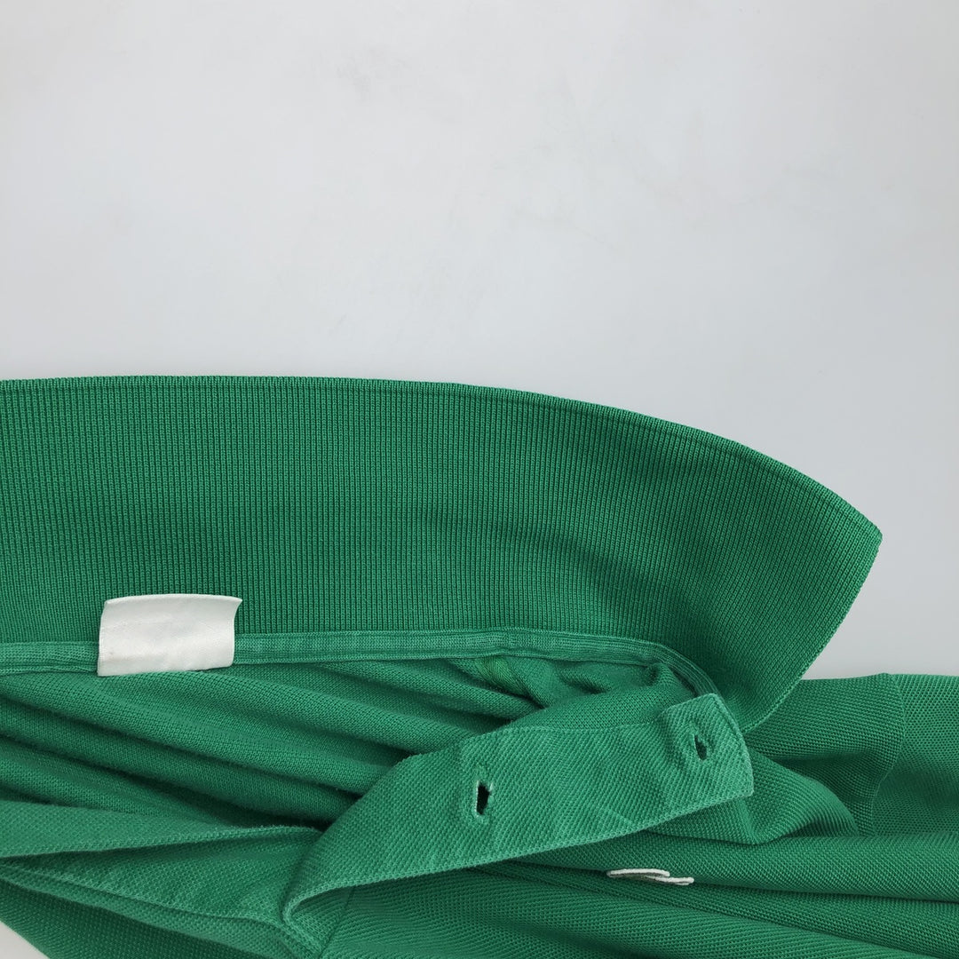 Lacoste LACOSTE Short Sleeve Polo Shirt Size 5 Men's L cotton green type Vintage Second Hand
