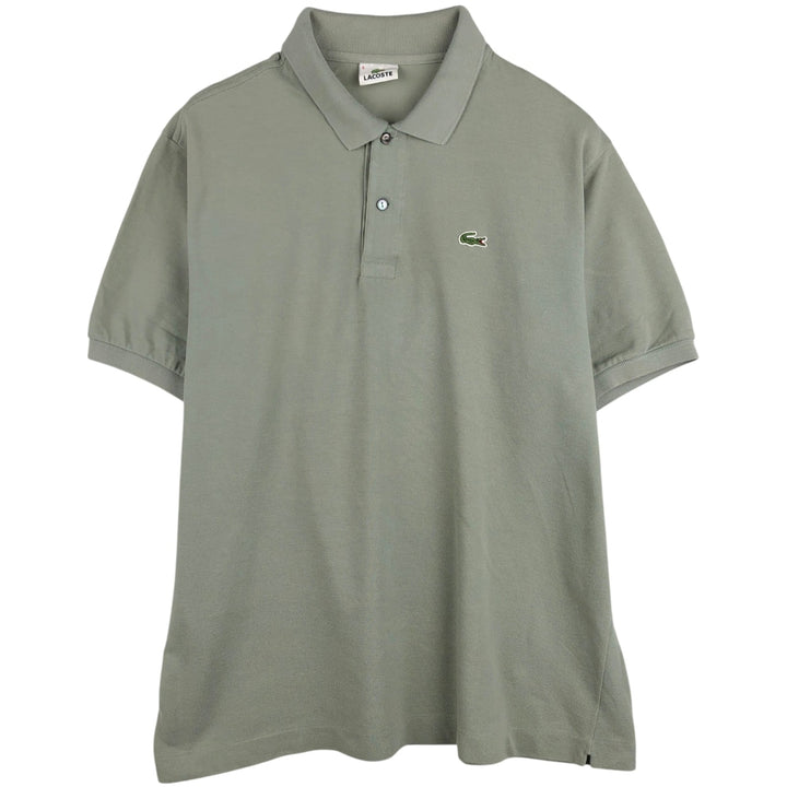 Lacoste LACOSTE French design short sleeve polo shirt size 6 men's XL equivalent cotton Khaki type Vintage Second Hand