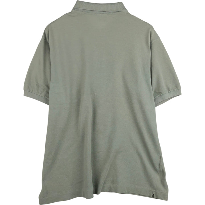 Lacoste LACOSTE French design short sleeve polo shirt size 6 men's XL equivalent cotton Khaki type Vintage Second Hand