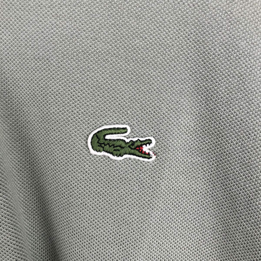 Lacoste LACOSTE French design short sleeve polo shirt size 6 men's XL equivalent cotton Khaki type Vintage Second Hand