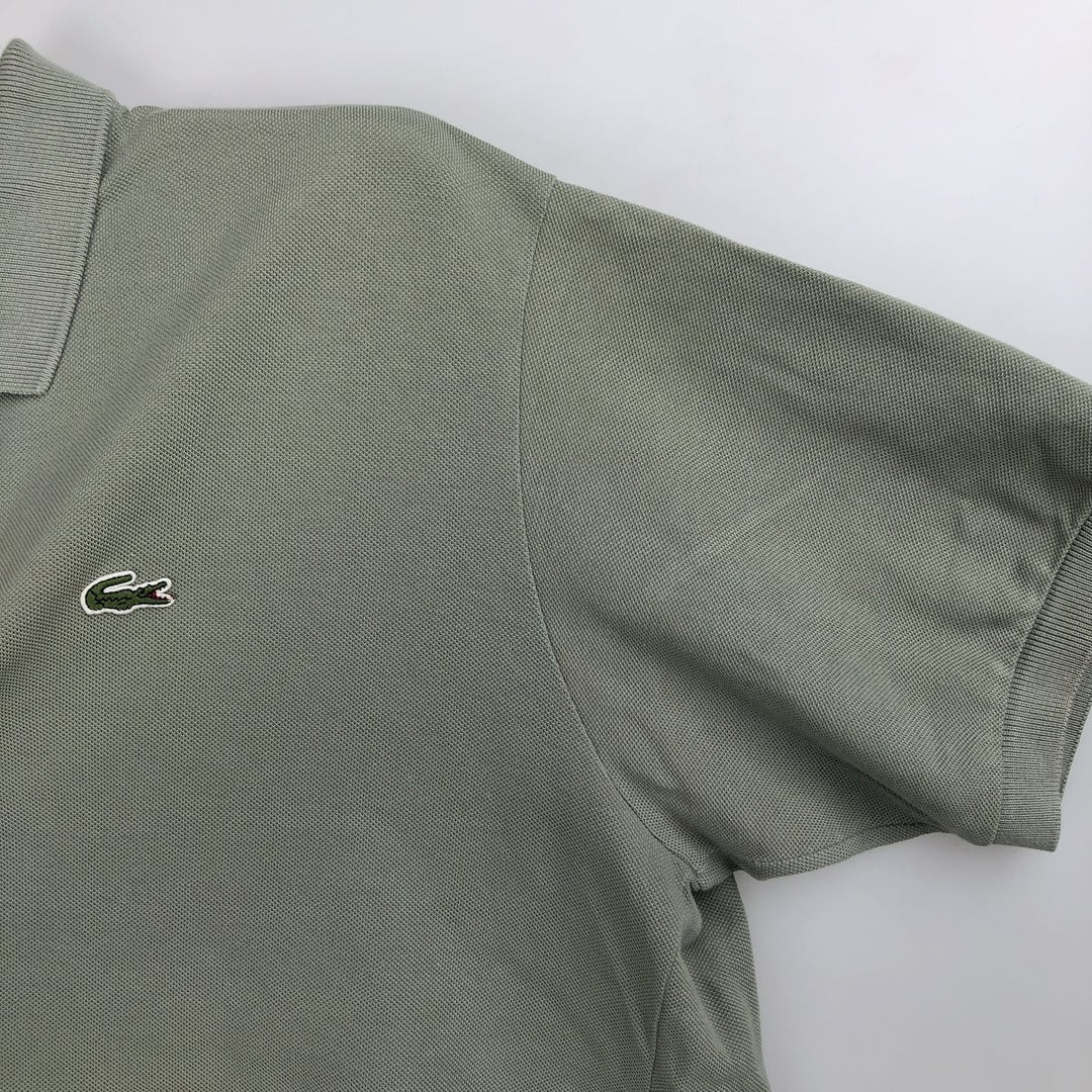 Lacoste LACOSTE French design short sleeve polo shirt size 6 men's XL equivalent cotton Khaki type Vintage Second Hand