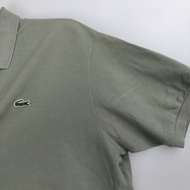 Lacoste LACOSTE French design short sleeve polo shirt size 6 men's XL equivalent cotton Khaki type Vintage Second Hand