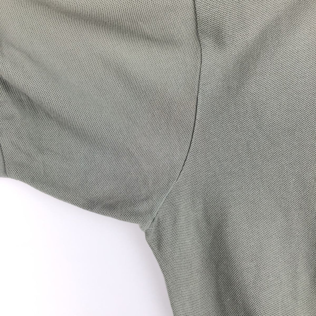 Lacoste LACOSTE French design short sleeve polo shirt size 6 men's XL equivalent cotton Khaki type Vintage Second Hand