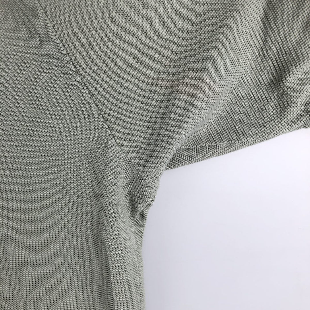Lacoste LACOSTE French design short sleeve polo shirt size 6 men's XL equivalent cotton Khaki type Vintage Second Hand