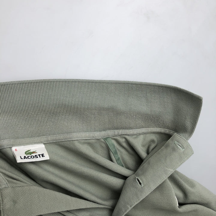 Lacoste LACOSTE French design short sleeve polo shirt size 6 men's XL equivalent cotton Khaki type Vintage Second Hand