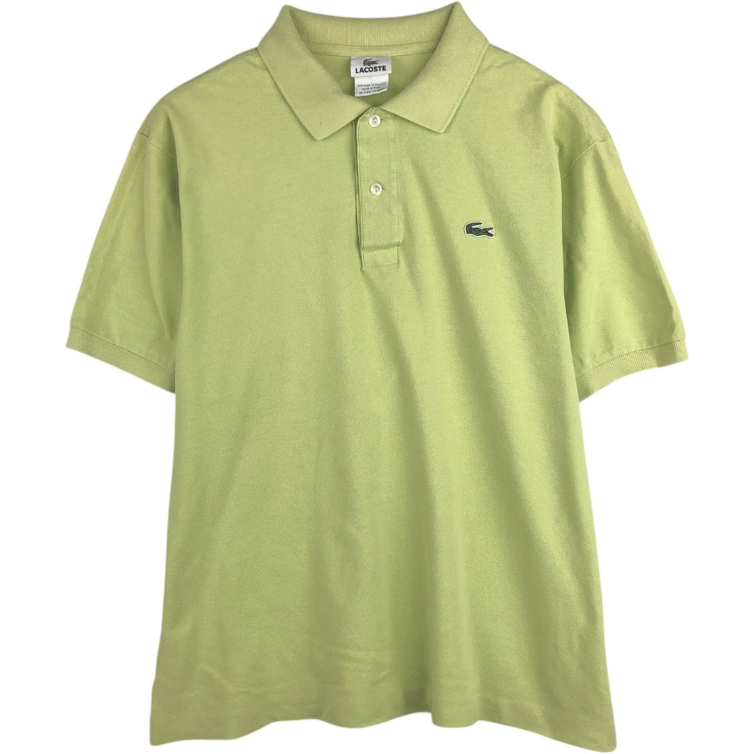 Lacoste LACOSTE French design short sleeve polo shirt size 6 men's XL equivalent cotton yellow type Vintage Second Hand
