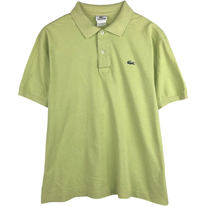 Lacoste LACOSTE French design short sleeve polo shirt size 6 men's XL equivalent cotton yellow type Vintage Second Hand