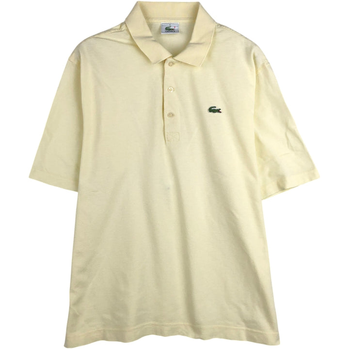 Lacoste LACOSTE Short Sleeve Polo Shirt Size 5 Men's L cotton yellow type Vintage Second Hand