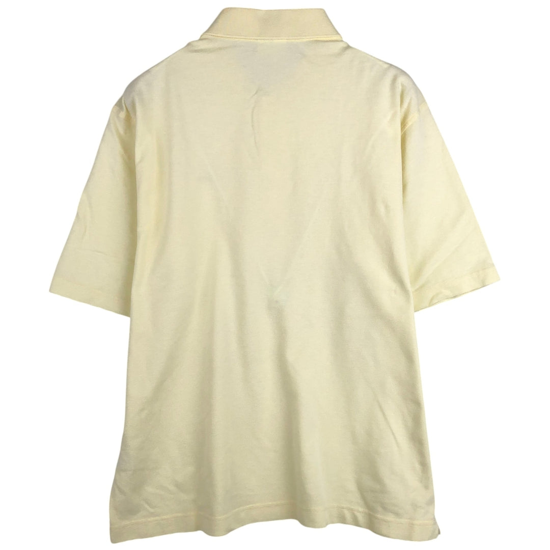 Lacoste LACOSTE Short Sleeve Polo Shirt Size 5 Men's L cotton yellow type Vintage Second Hand
