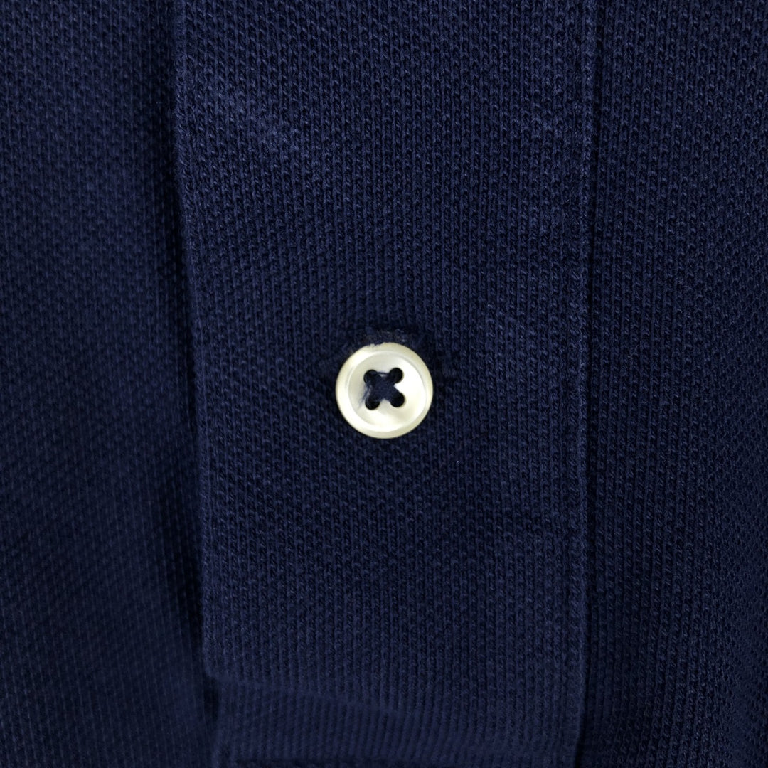 Ralph Lauren POLO RALPH LAUREN CLASSIC FIT Big Pony Short Sleeve Polo Shirt Men's XL cotton navy blue type Vintage Second Hand