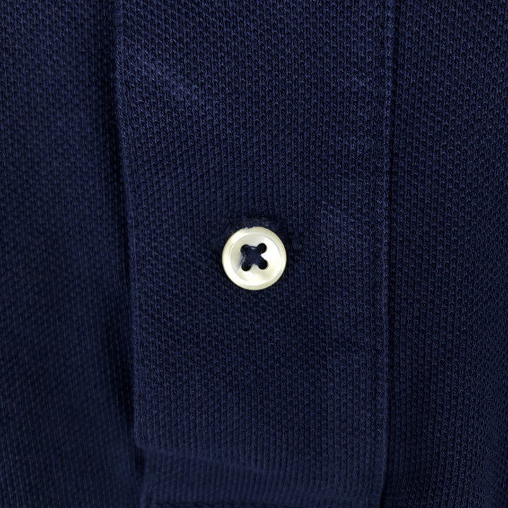 Ralph Lauren POLO RALPH LAUREN CLASSIC FIT Big Pony Short Sleeve Polo Shirt Men's XL cotton navy blue type Vintage Second Hand