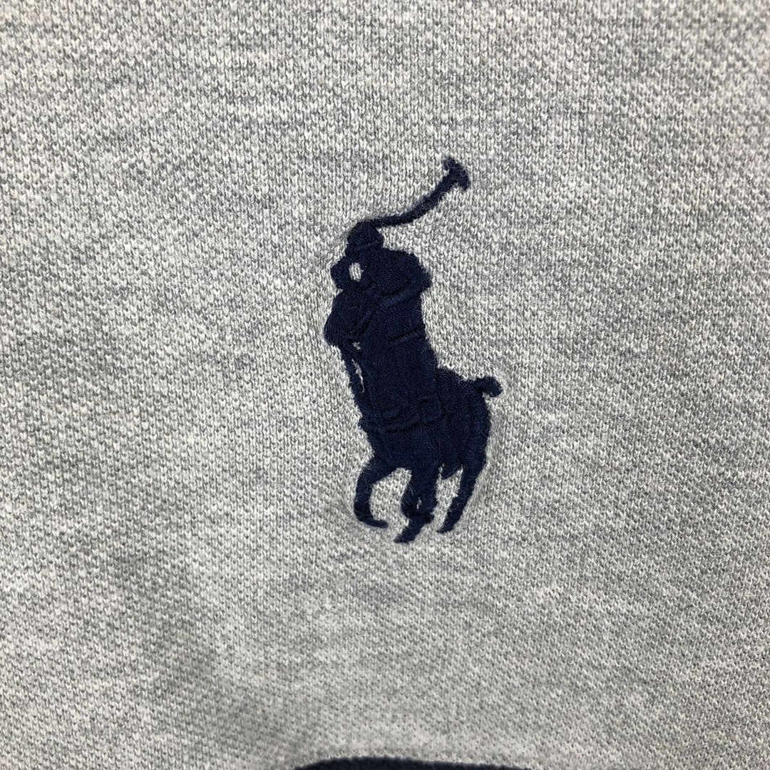 Ralph Lauren POLO RALPH LAUREN CLASSIC FIT short sleeve polo shirt, men's size M cotton gray type Vintage Second Hand