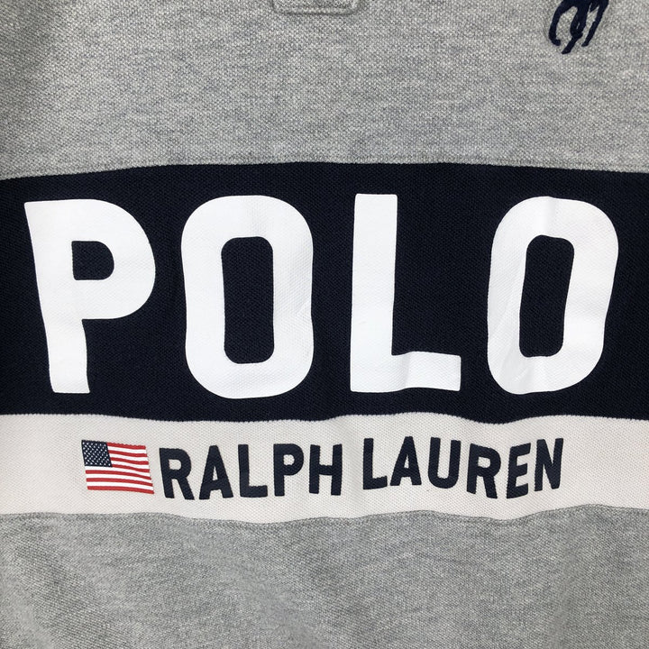 Ralph Lauren POLO RALPH LAUREN CLASSIC FIT short sleeve polo shirt, men's size M cotton gray type Vintage Second Hand