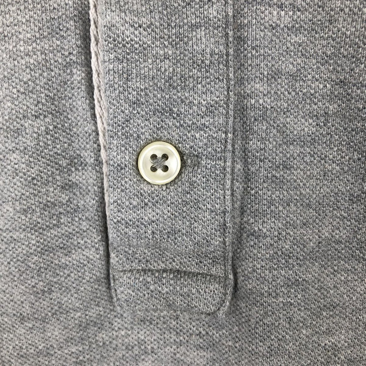 Ralph Lauren POLO RALPH LAUREN CLASSIC FIT short sleeve polo shirt, men's size M cotton gray type Vintage Second Hand