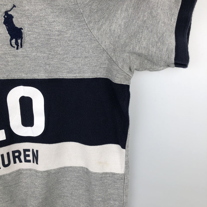 Ralph Lauren POLO RALPH LAUREN CLASSIC FIT short sleeve polo shirt, men's size M cotton gray type Vintage Second Hand