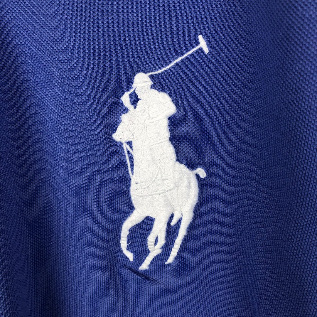 Ralph Lauren POLO RALPH LAUREN CUSTOM FIT Big Pony Short Sleeve Polo Shirt Men's XL cotton Purple type blue-purple Vintage Second Hand